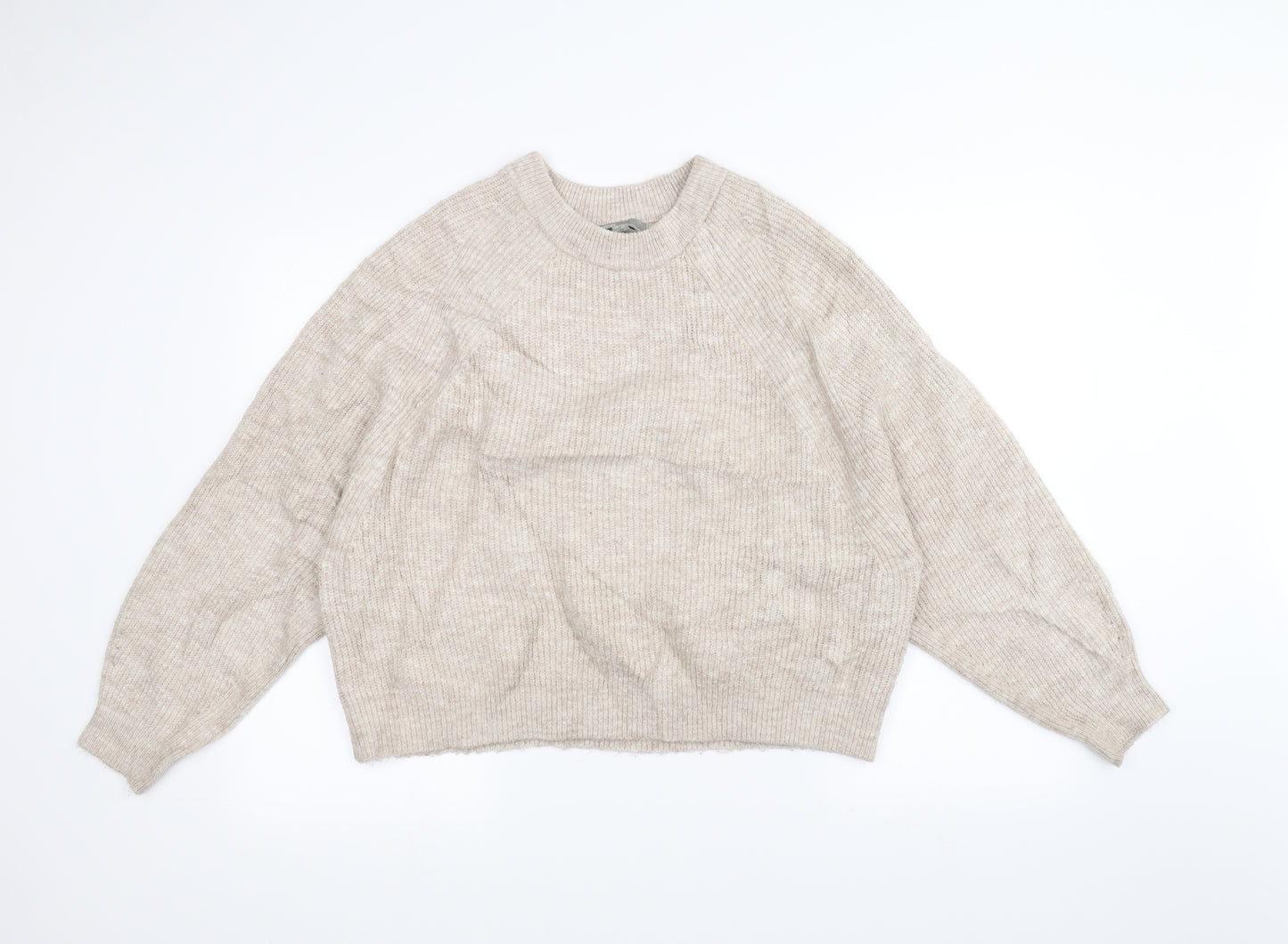 ASOS Womens White  Knit Pullover Jumper Size 14