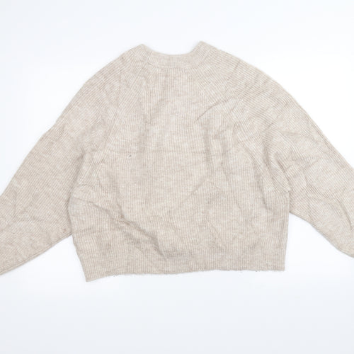 ASOS Womens White  Knit Pullover Jumper Size 14