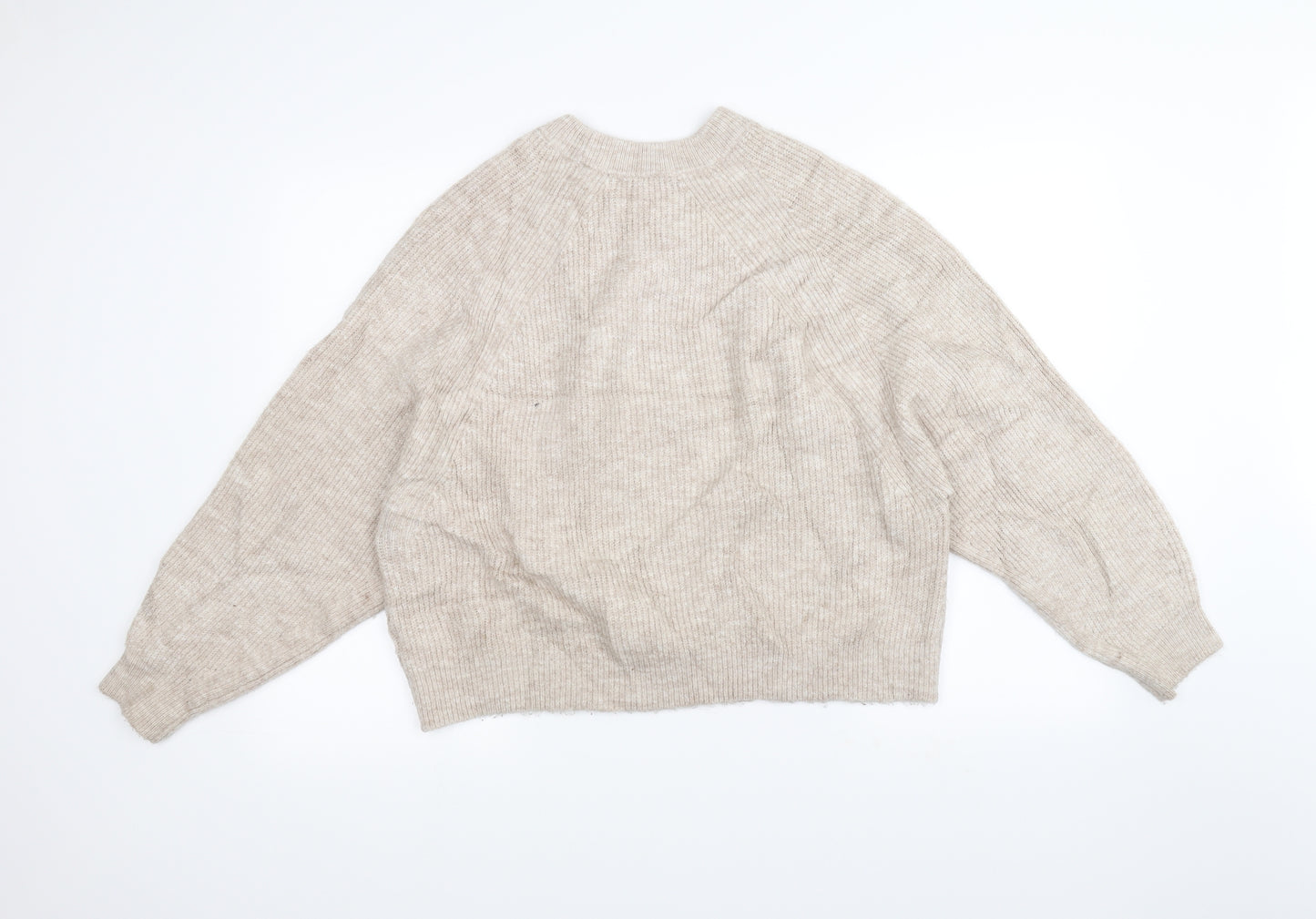 ASOS Womens White  Knit Pullover Jumper Size 14