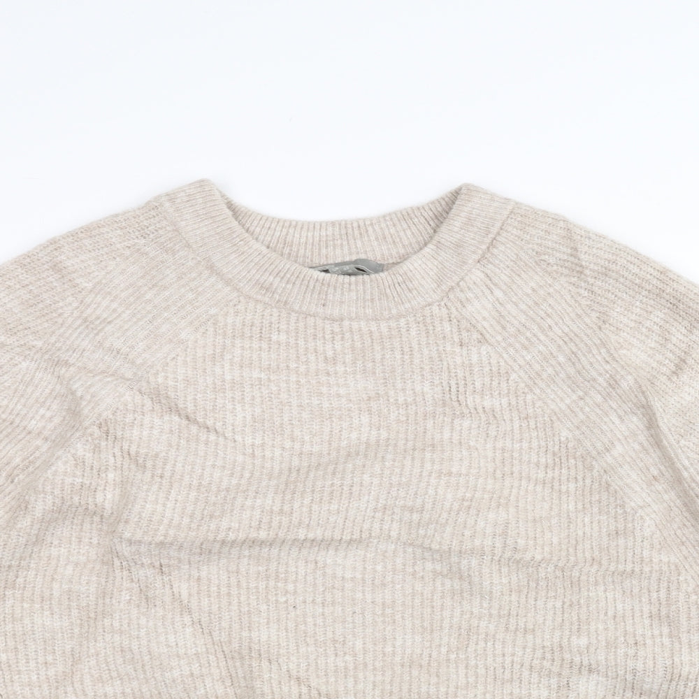 ASOS Womens White  Knit Pullover Jumper Size 14