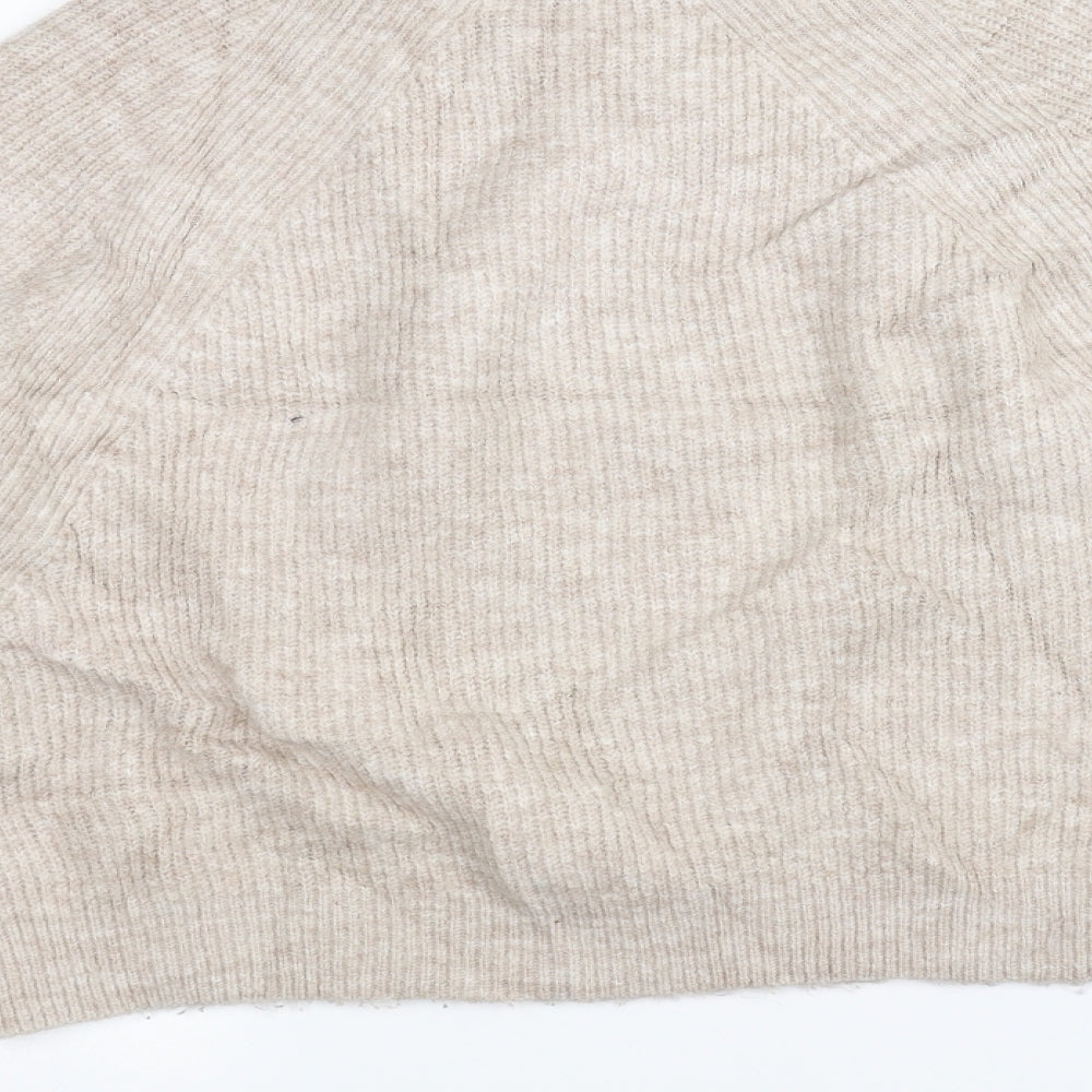ASOS Womens White  Knit Pullover Jumper Size 14