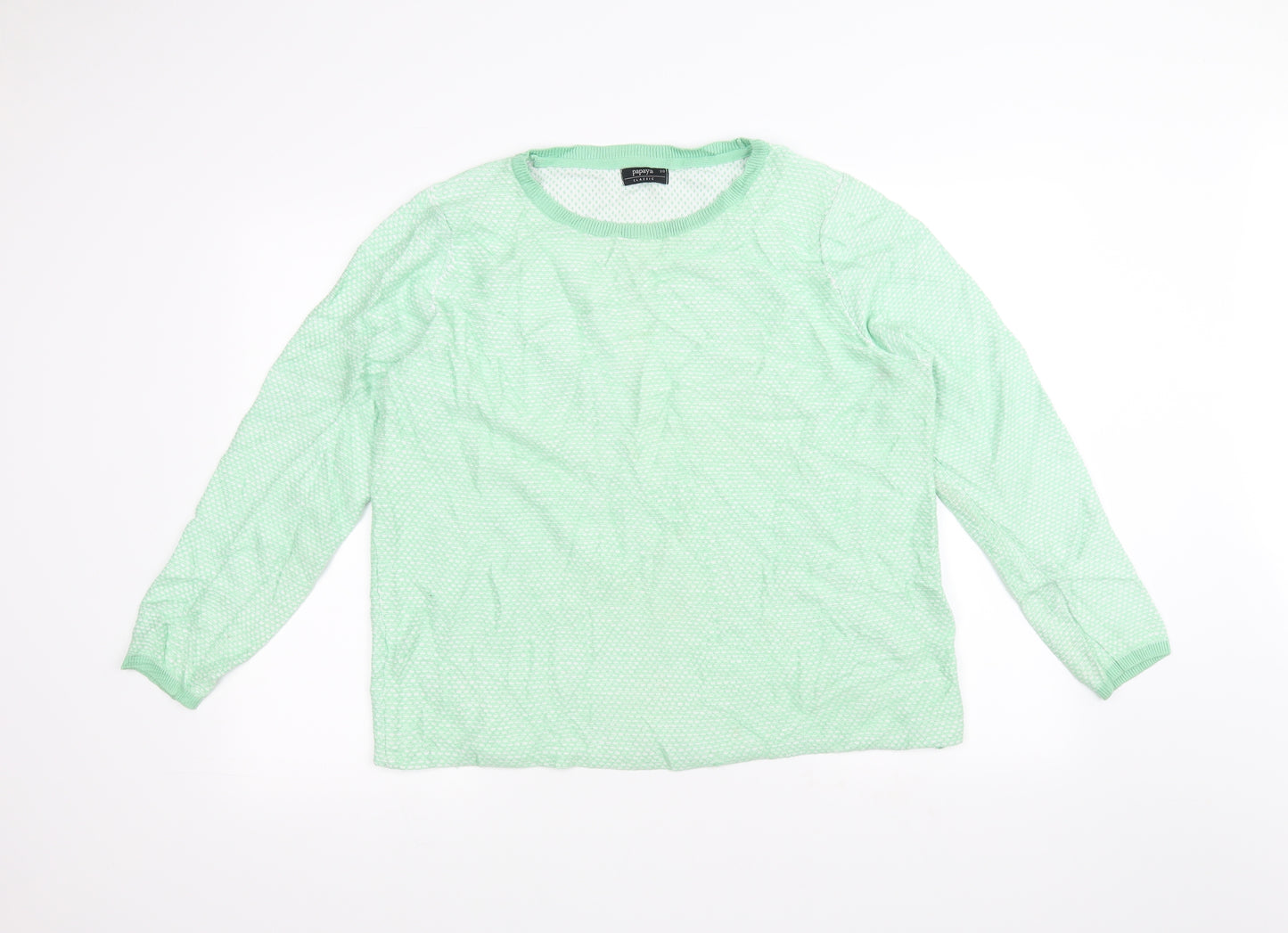 Papaya Womens Green   Basic T-Shirt Size 20