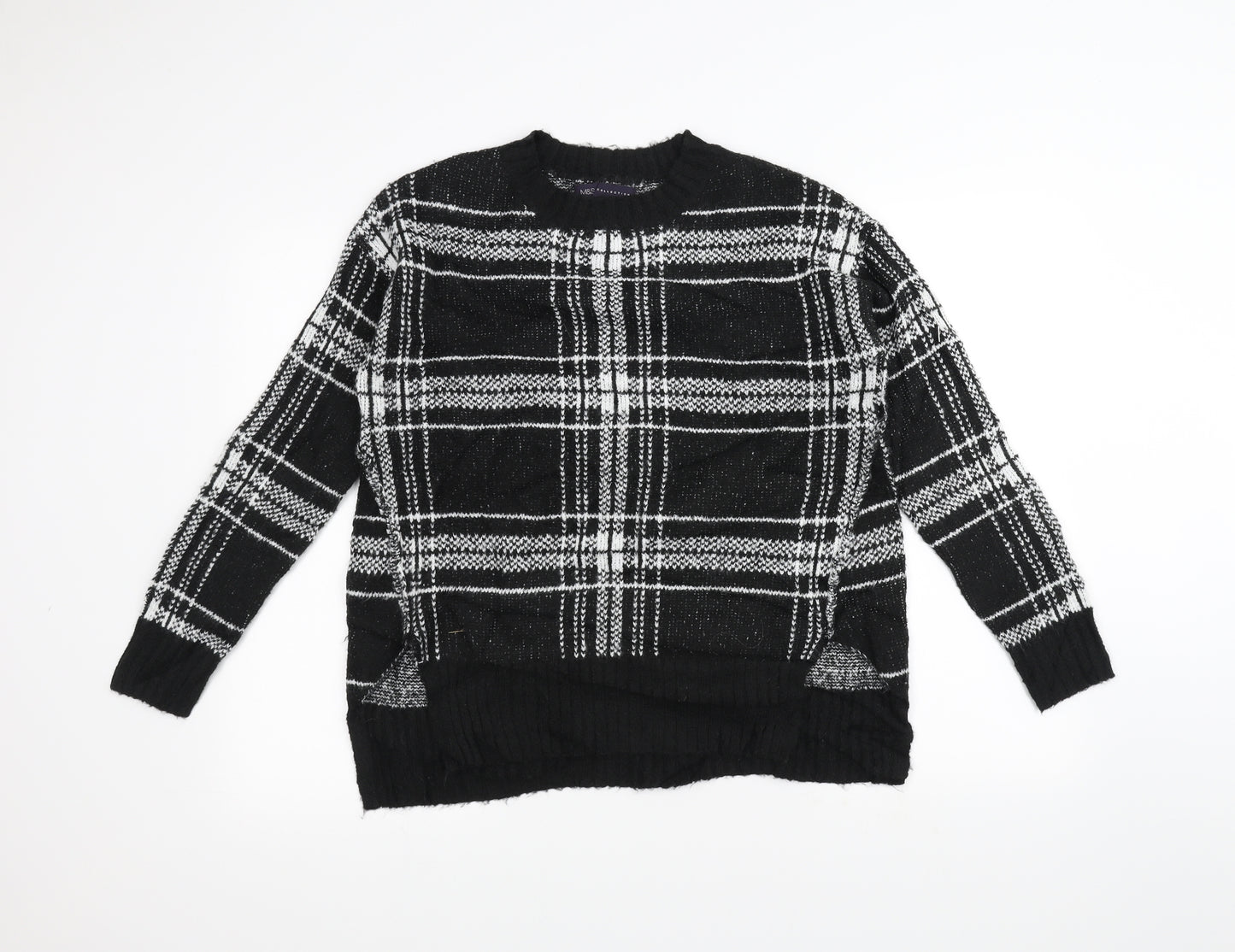Marks and Spencer Womens Black  Knit Pullover Jumper Size S