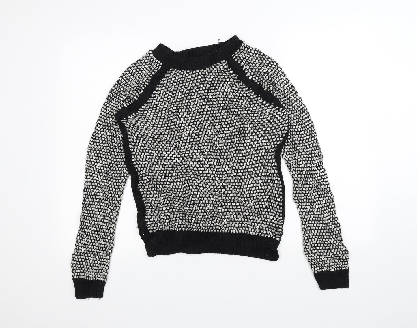 New Look Womens Black  Knit Pullover Jumper Size 10