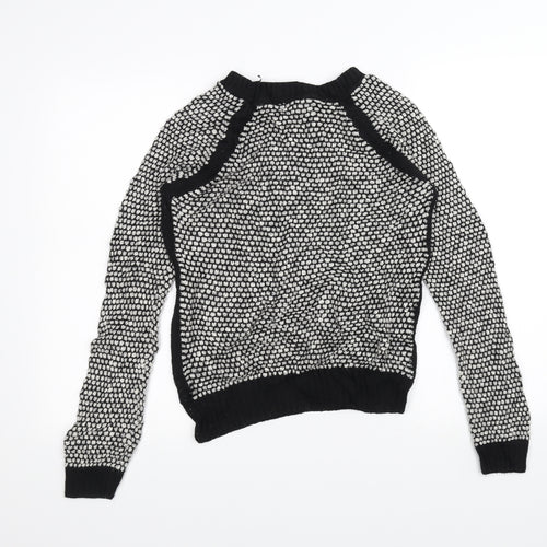 New Look Womens Black  Knit Pullover Jumper Size 10