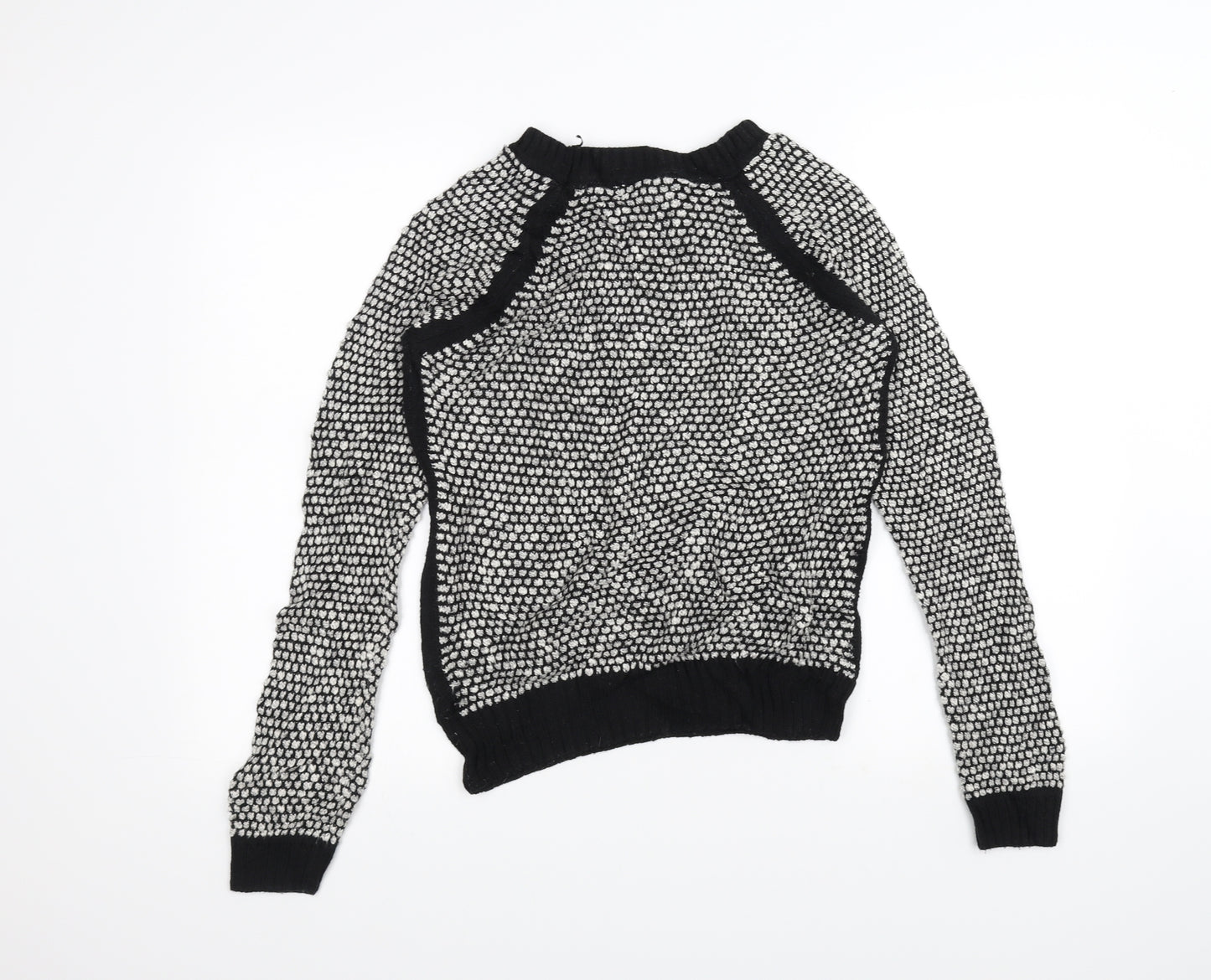 New Look Womens Black  Knit Pullover Jumper Size 10