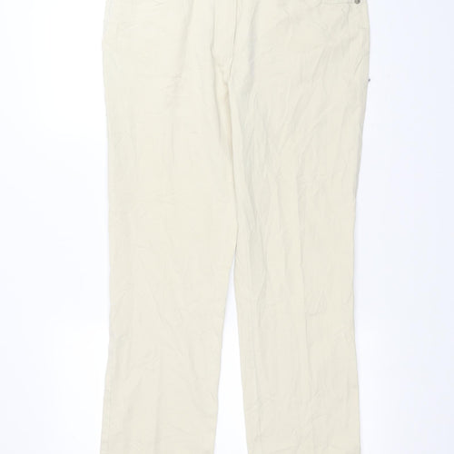 CELINA Womens White   Straight Jeans Size 14 L27 in