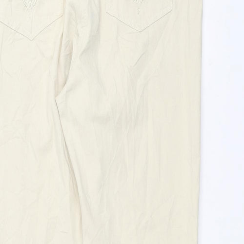 CELINA Womens White   Straight Jeans Size 14 L27 in