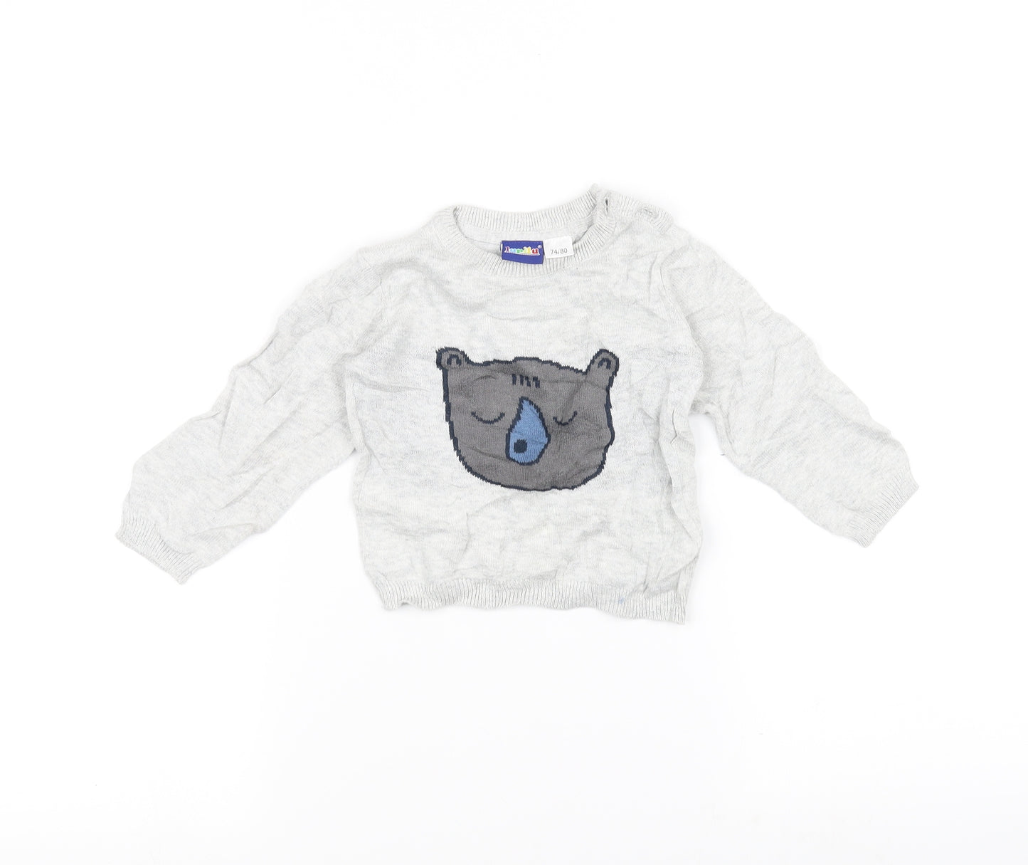 Lupilu Baby Grey   Pullover Jumper Size 9-12 Months