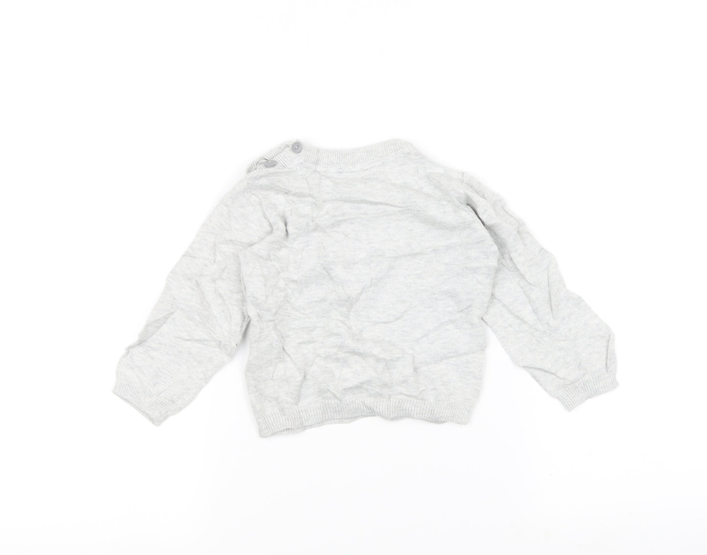 Lupilu Baby Grey   Pullover Jumper Size 9-12 Months