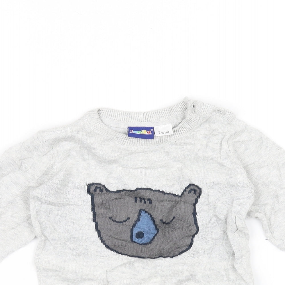 Lupilu Baby Grey   Pullover Jumper Size 9-12 Months