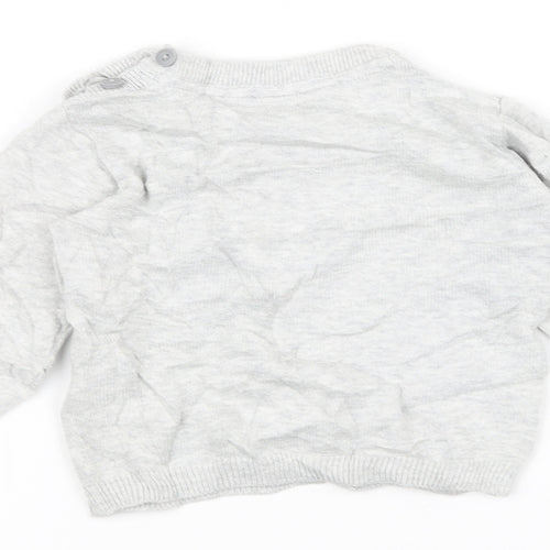 Lupilu Baby Grey   Pullover Jumper Size 9-12 Months