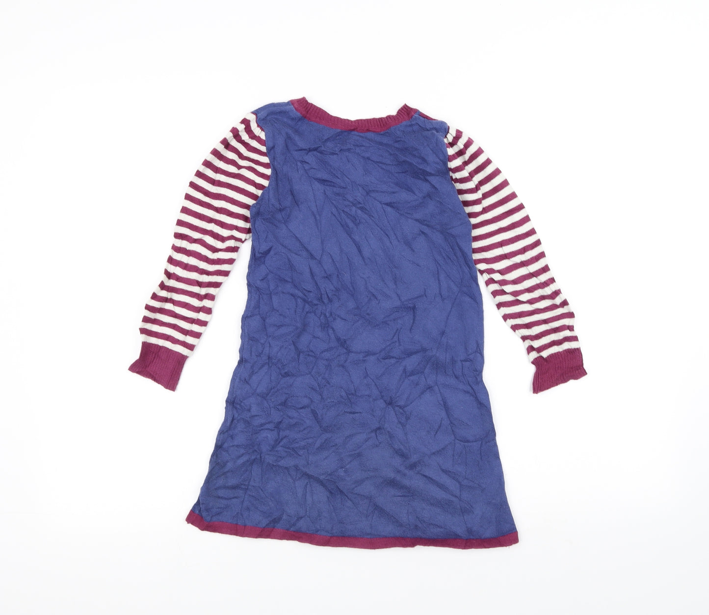 Marks and Spencer Girls Blue Floral  A-Line  Size 4-5 Years
