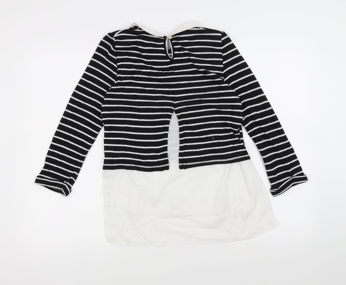 Atmosphere Womens Black Striped  Basic T-Shirt Size 8