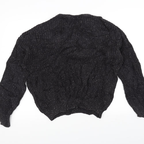 American Apparel Womens Black  Knit Pullover Jumper Size L