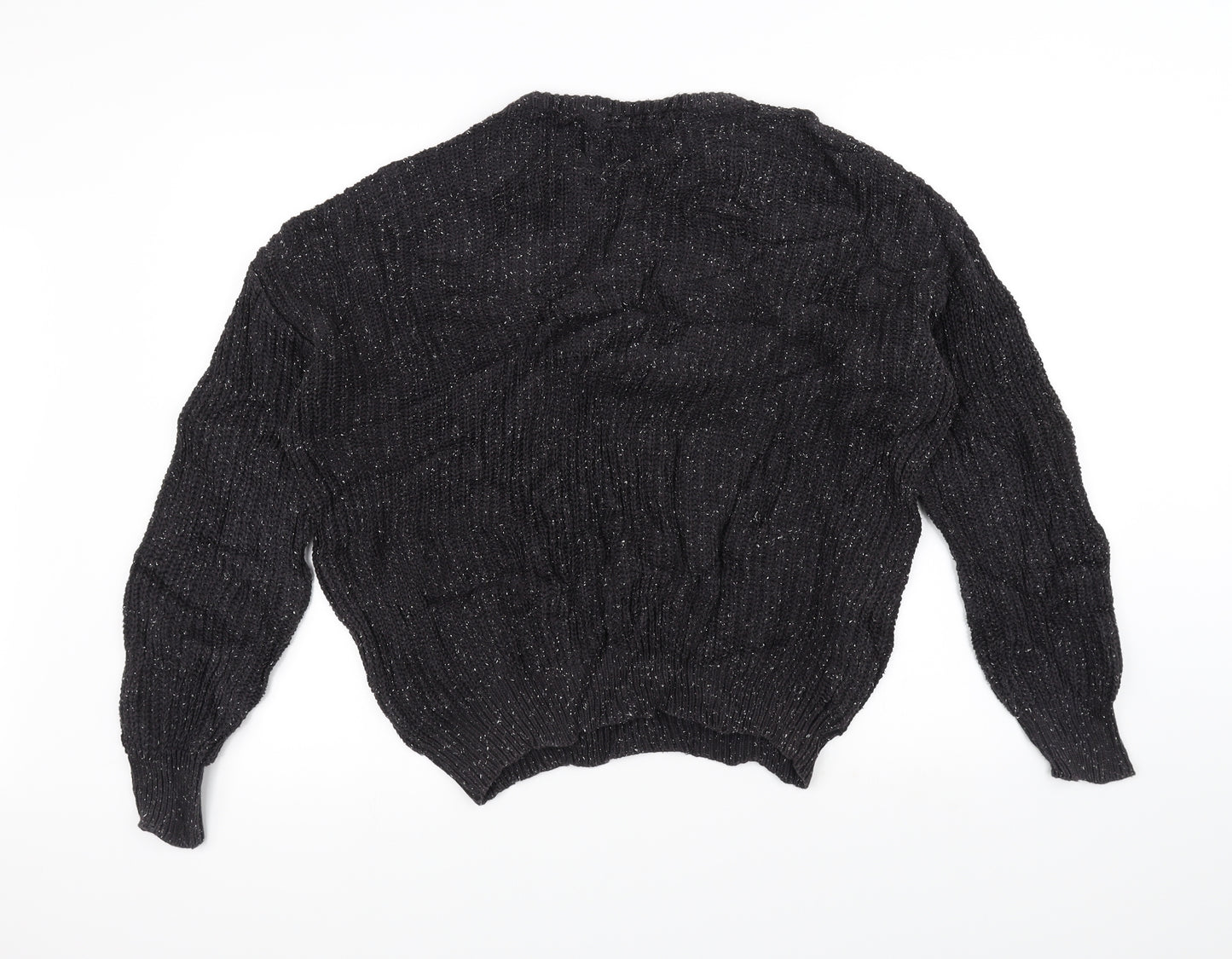 American Apparel Womens Black  Knit Pullover Jumper Size L