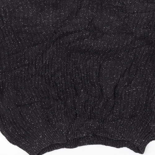 American Apparel Womens Black  Knit Pullover Jumper Size L