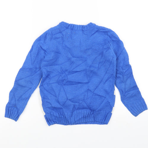 Urban boys Boys Blue  Knit Pullover Jumper Size 6 Years