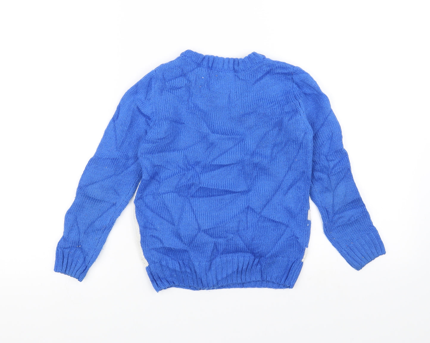 Urban boys Boys Blue  Knit Pullover Jumper Size 6 Years