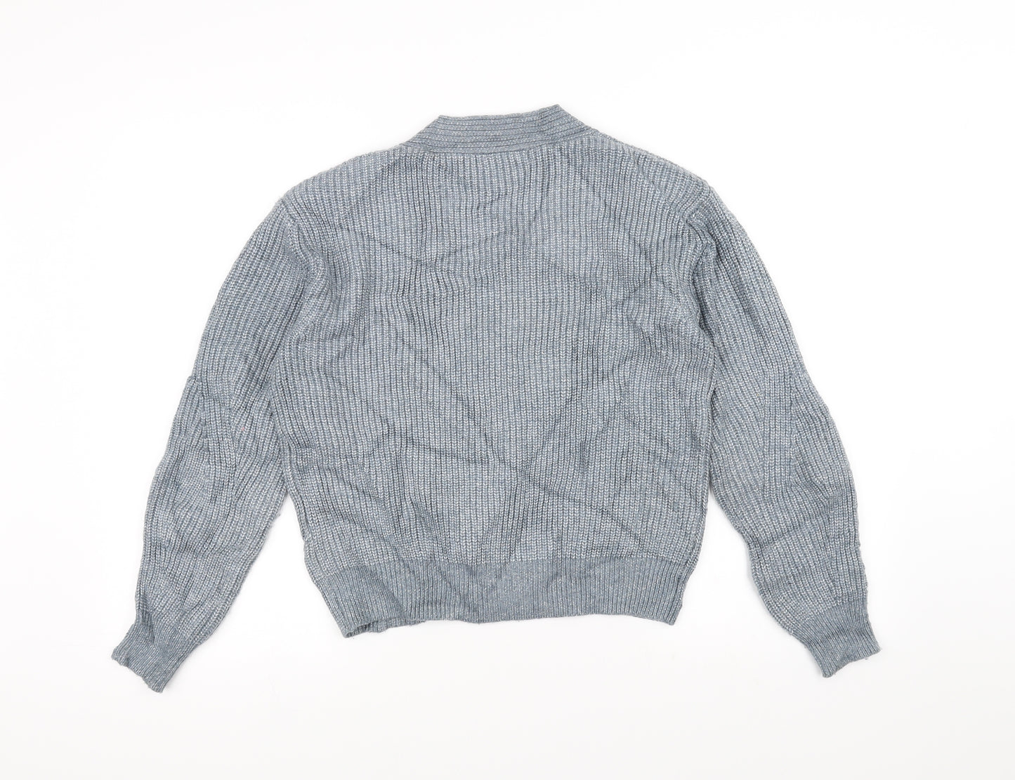 Marks and Spencer Womens Blue  Knit Cardigan Jumper Size XS