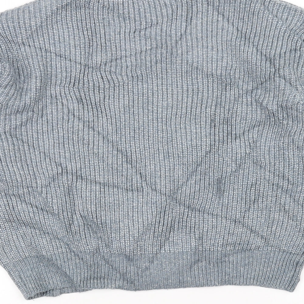 Marks and Spencer Womens Blue  Knit Cardigan Jumper Size XS