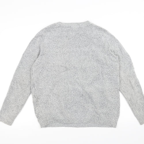 TU Womens Grey  Knit Pullover Jumper Size 14  - Penguin