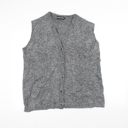 Lizzi Clarke Womens Grey  Knit Cardigan Jumper Size XL