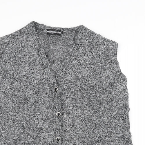 Lizzi Clarke Womens Grey  Knit Cardigan Jumper Size XL