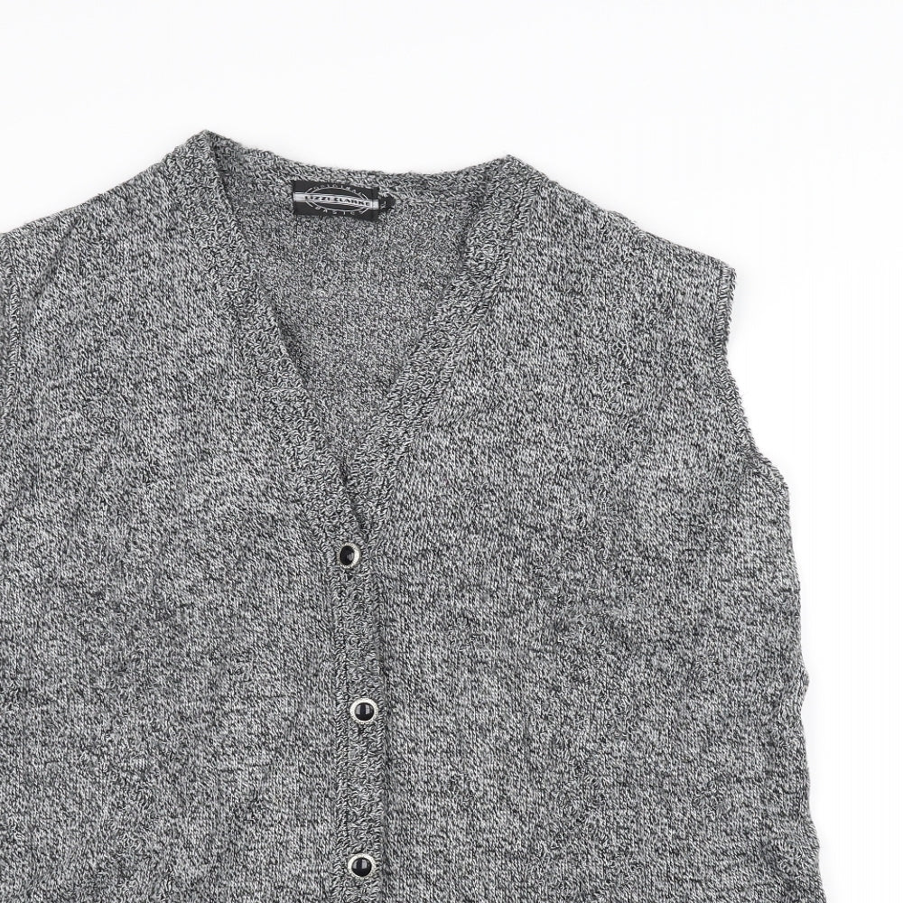 Lizzi Clarke Womens Grey  Knit Cardigan Jumper Size XL