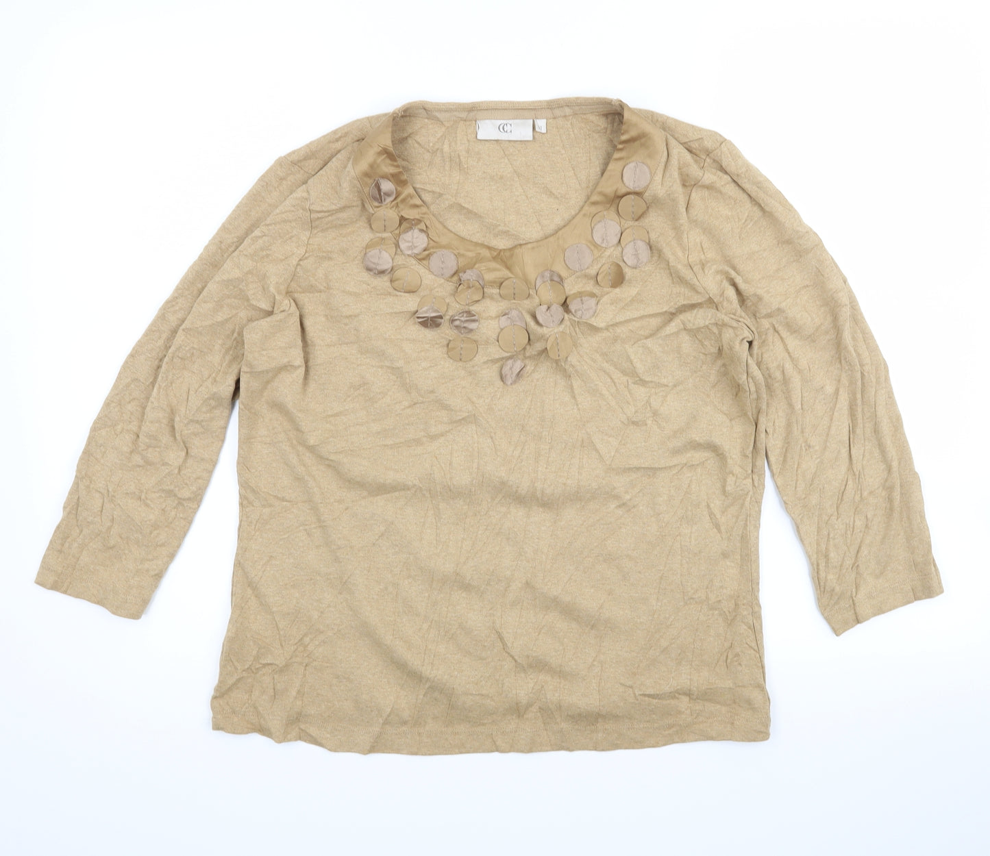 cc Womens Beige   Cardigan Jumper Size M