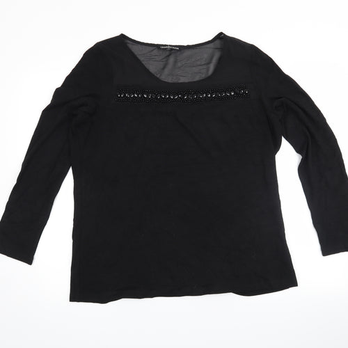 Tramontana Womens Black   Pullover Jumper Size XL