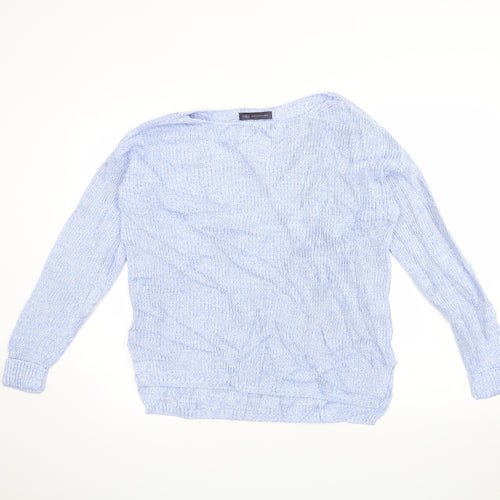 Marks and Spencer Womens Blue   Pullover Jumper Size M