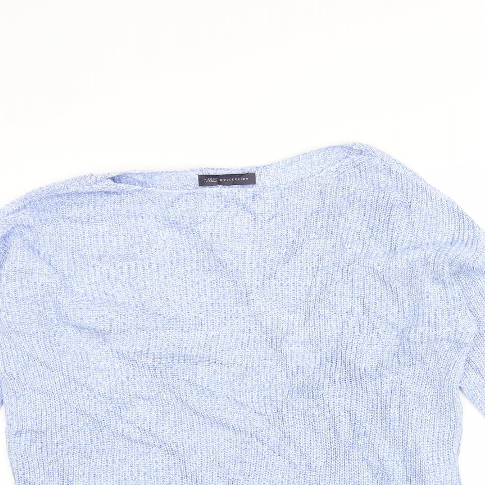 Marks and Spencer Womens Blue   Pullover Jumper Size M