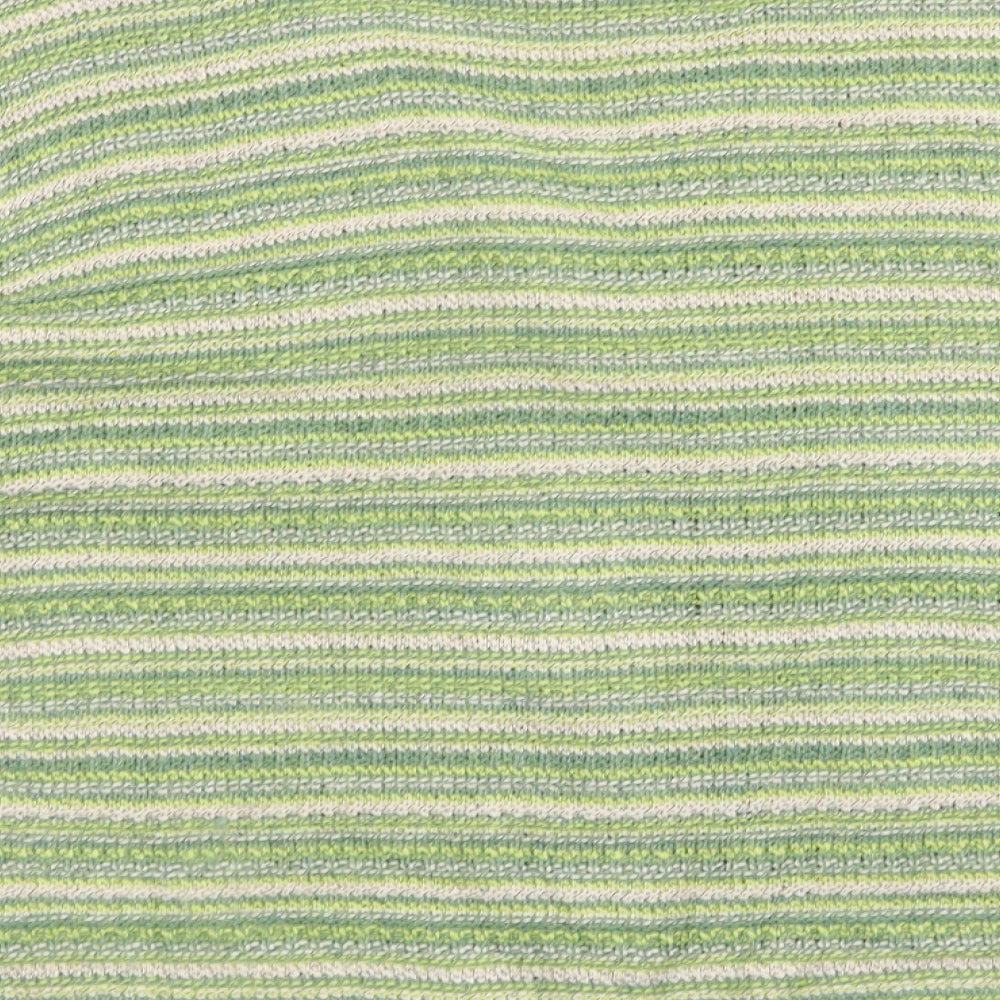 Per Una Womens Green Striped  Cardigan Jumper Size XL