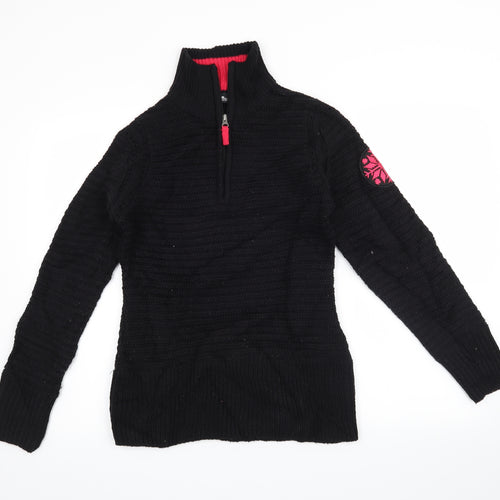 Crane Womens Black   Pullover Jumper Size S