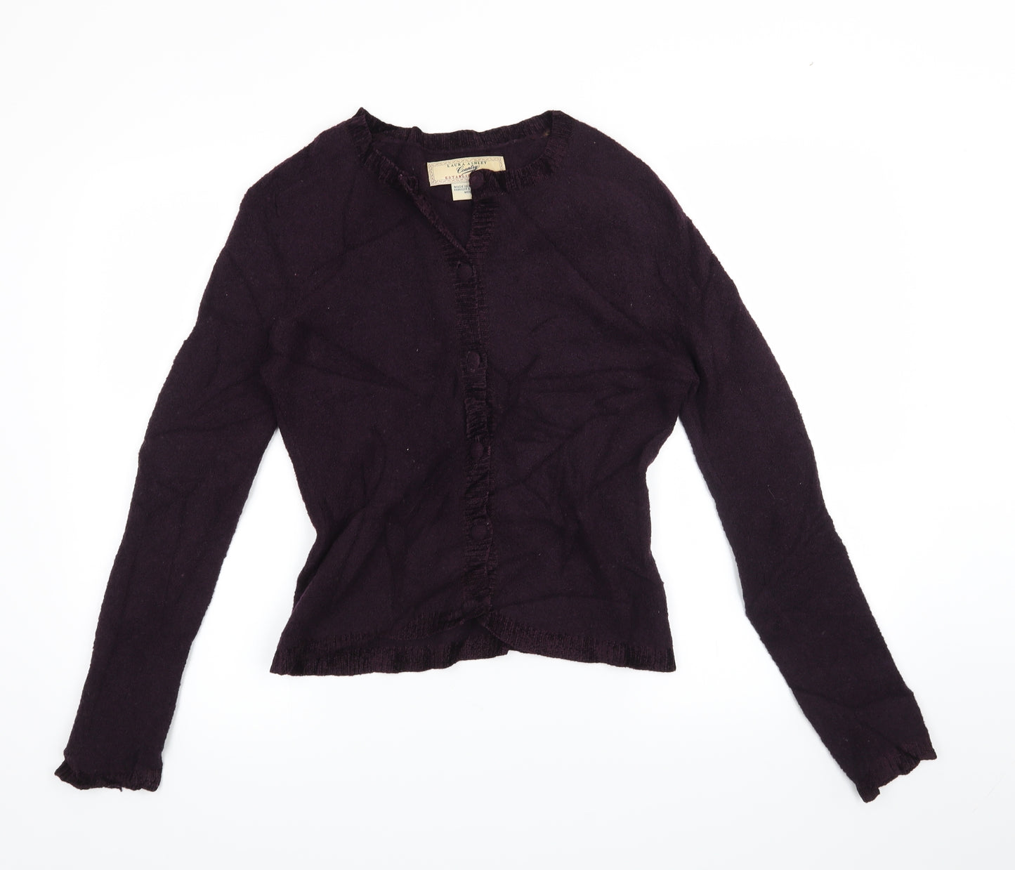 Laura Ashley Womens Purple   Cardigan Jumper Size M