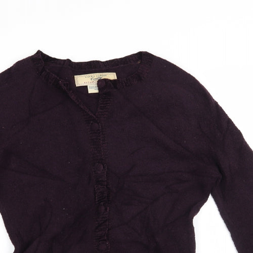 Laura Ashley Womens Purple   Cardigan Jumper Size M
