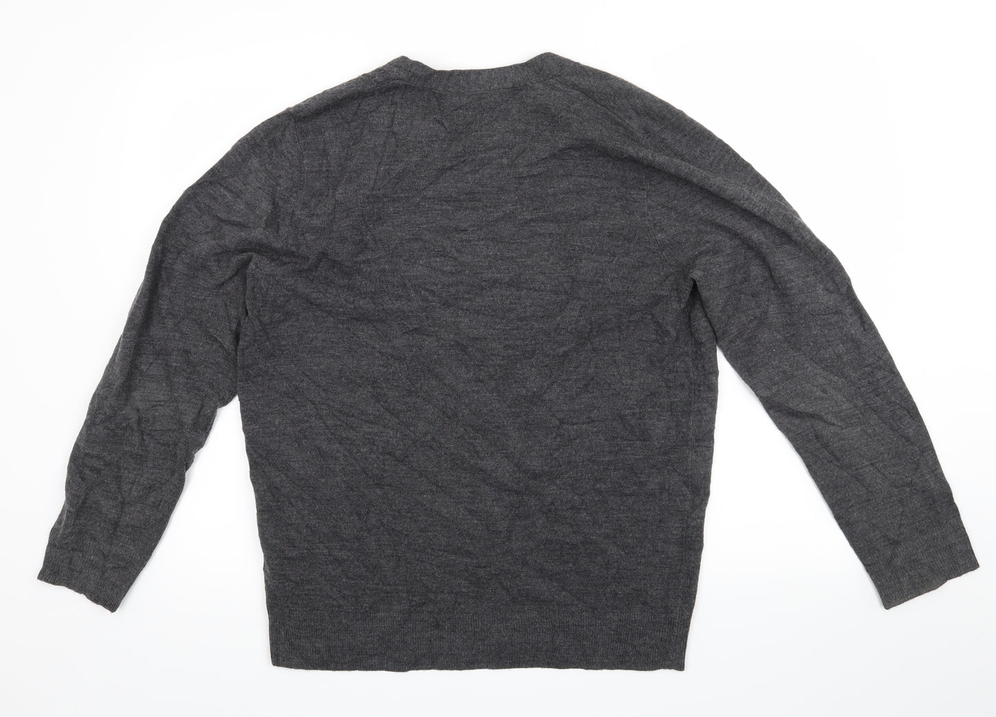 Thomas Nash Mens Grey   Cardigan Jumper Size M