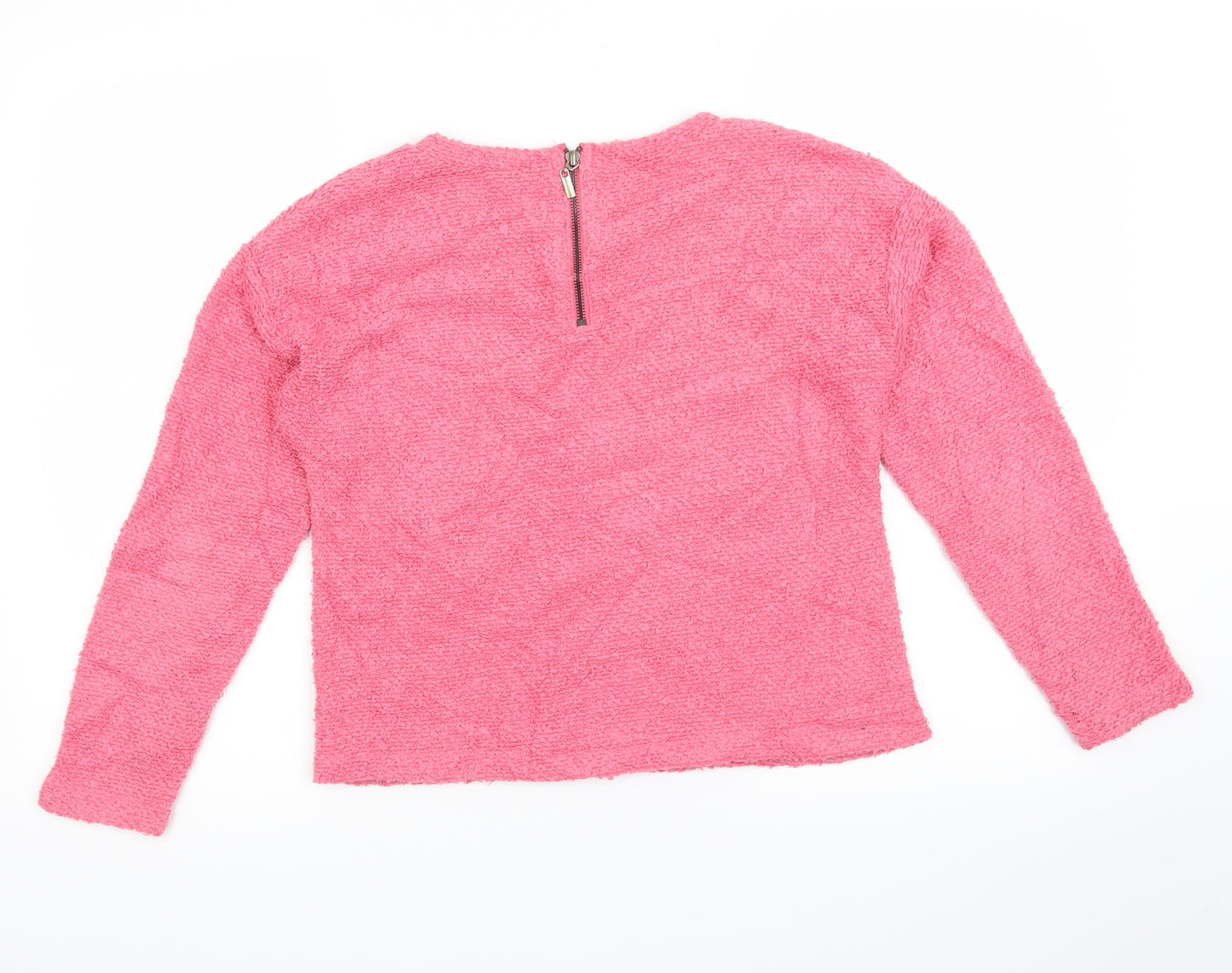 New Look Womens Pink   Pullover Jumper Size 6  - crop jumper
