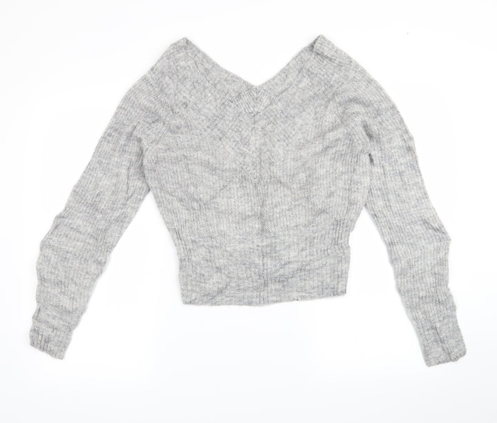 H&M Womens Grey Pullover Jumper Size M