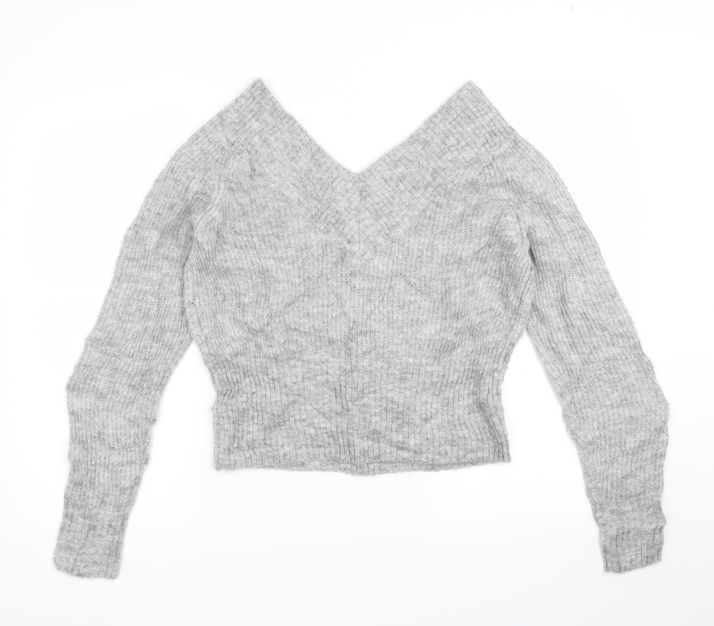 H&M Womens Grey   Pullover Jumper Size M