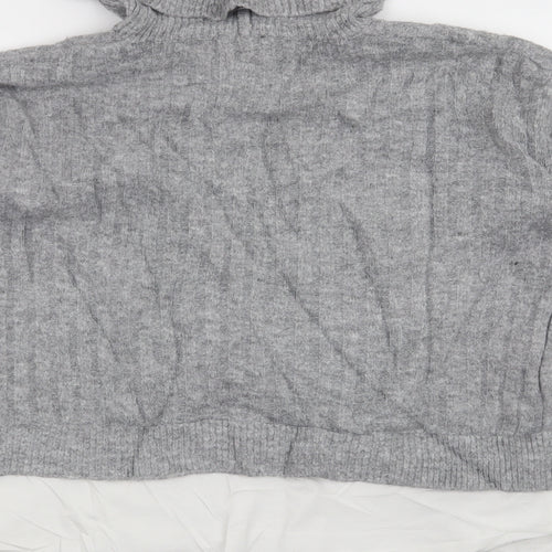 New Look Womens Grey   Pullover Jumper Size M  - Turtle Neck Jumper