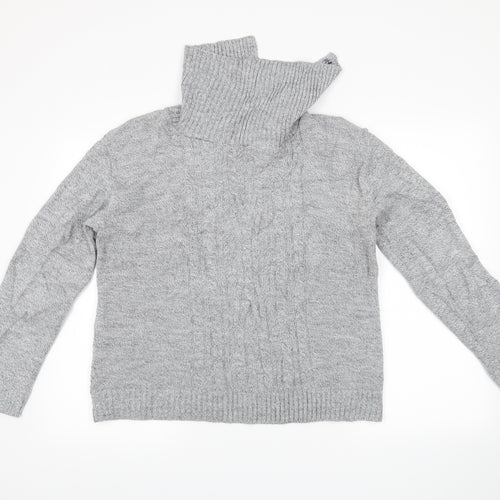 glimpse design Womens Grey   Pullover Jumper Size L