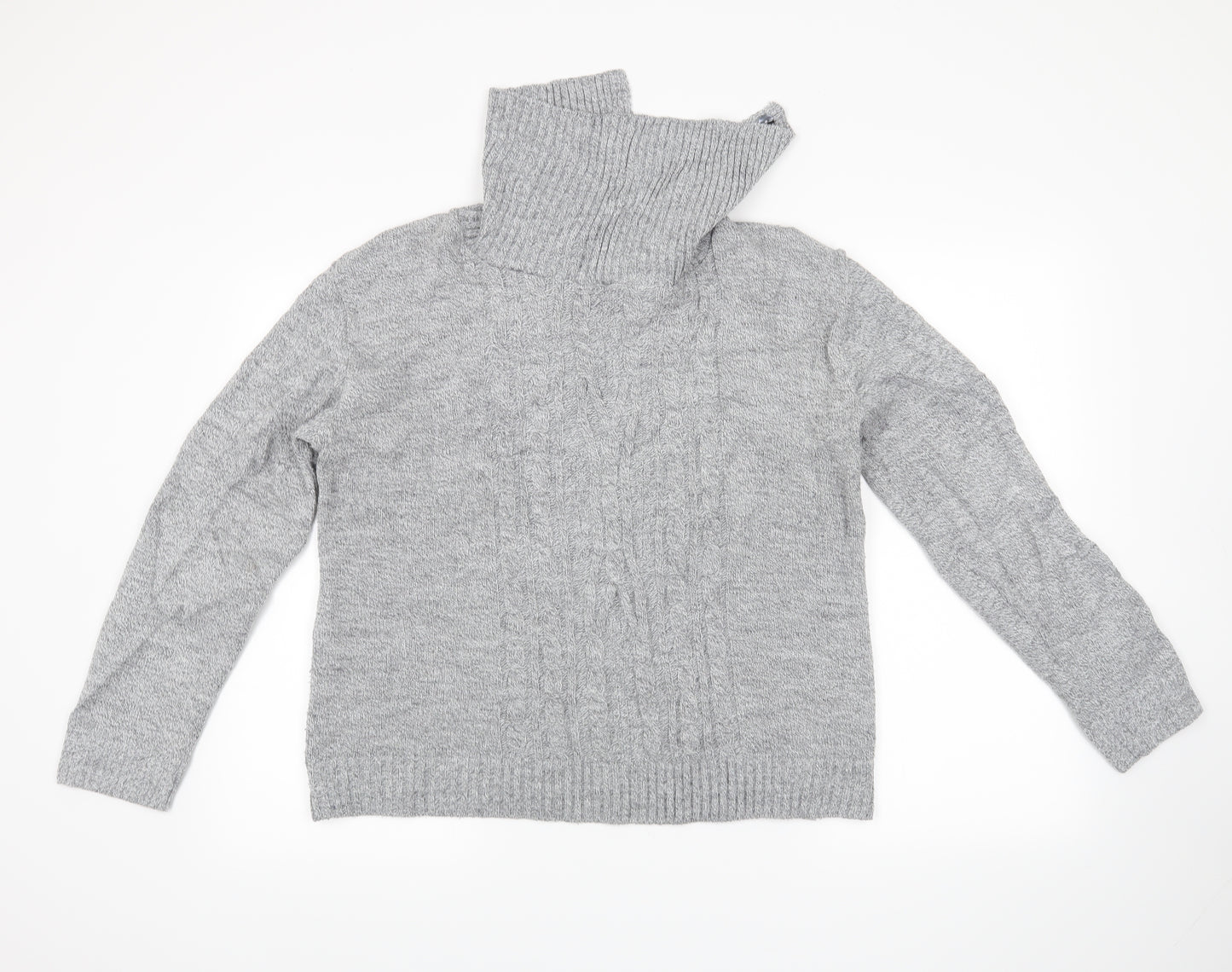 glimpse design Womens Grey   Pullover Jumper Size L