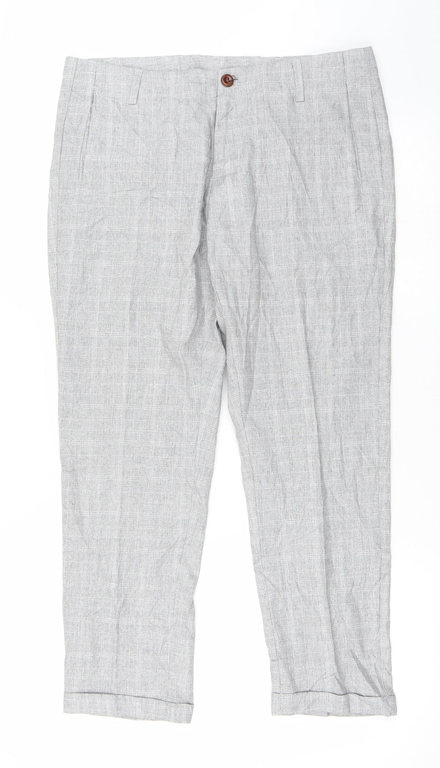 Preworn Womens Grey   Trousers  Size 34 in L26 in