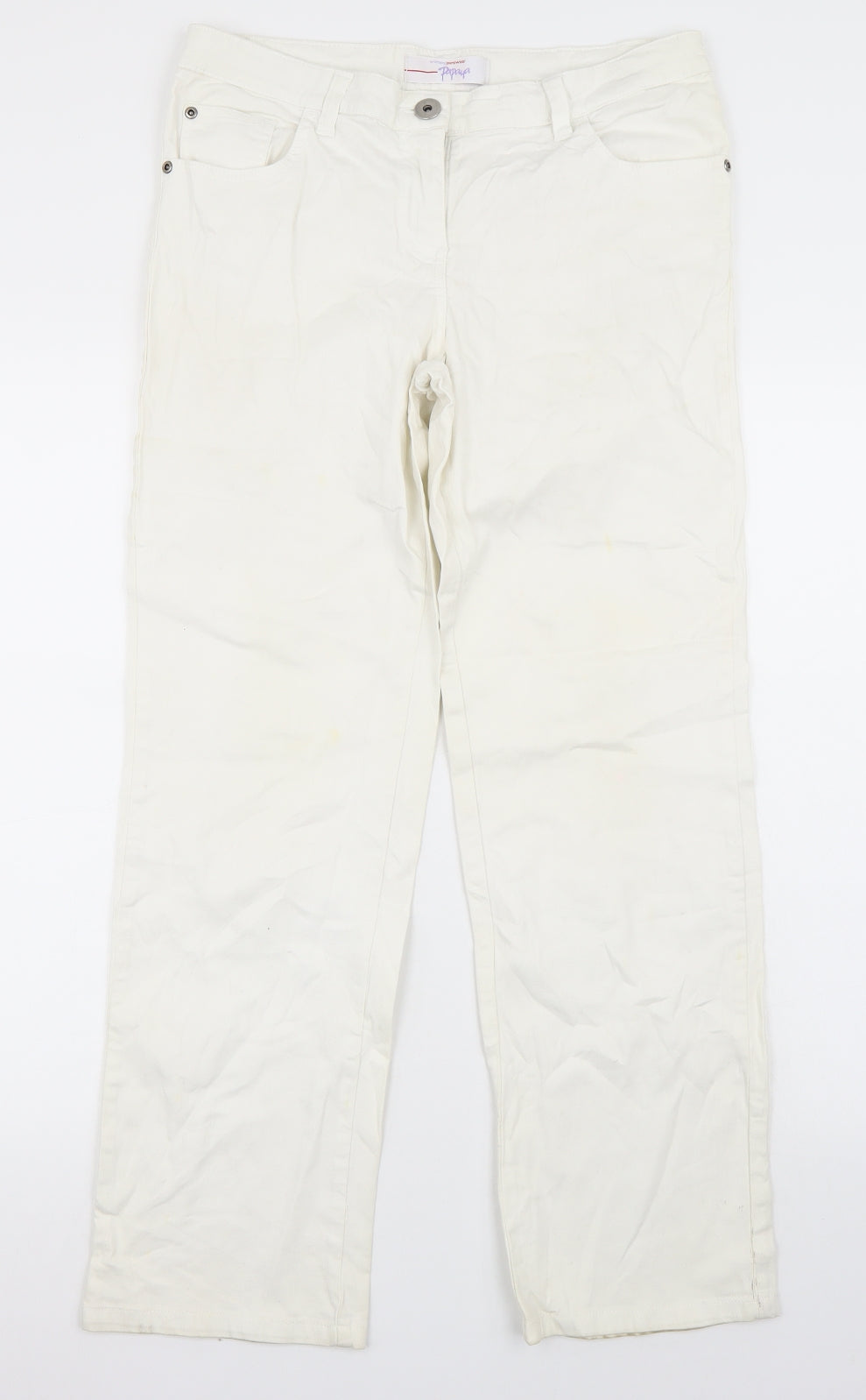 Papaya Womens White   Straight Jeans Size 10 L29 in