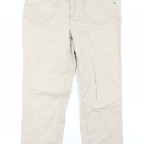 Rocks Womens Beige   Cropped Jeans Size L L23 in