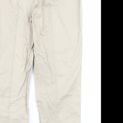 Rocks Womens Beige   Cropped Jeans Size L L23 in