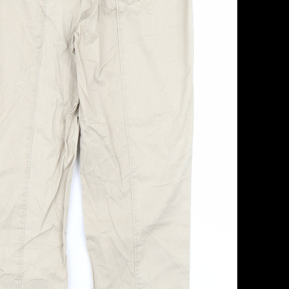 Rocks Womens Beige   Cropped Jeans Size L L23 in
