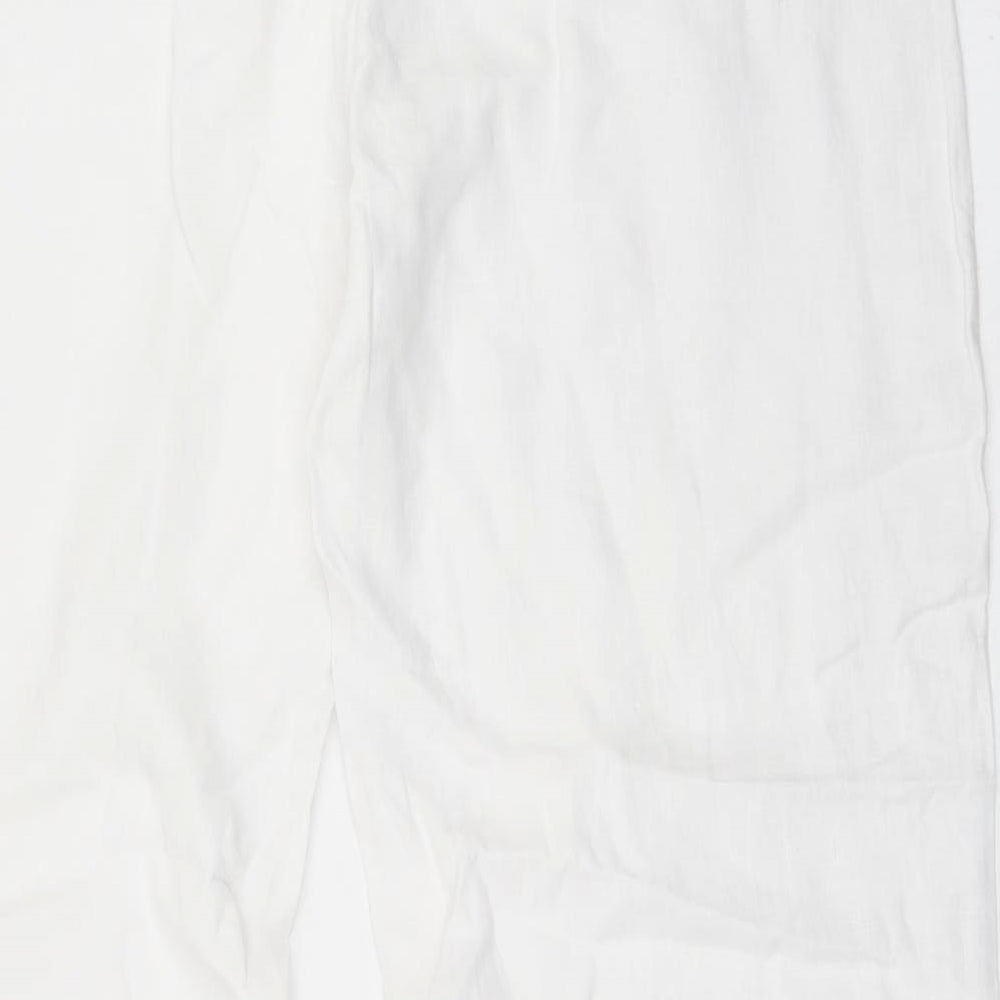 Primark Womens White   Trousers  Size 14 L32 in